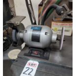 WILTON 6" BENCH GRINDER, 1/2 HP, 3450 RPM, W/ GOOSENECK WORK LIGHT