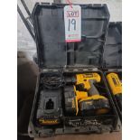 DEWALT 1/2" CORDLESS DRILL, MODEL DC759, 18V, W/ CHARGER, EXTRA BATTERY AND CASE