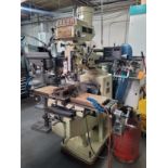 1993 ACER VERTICAL MILL, MODEL 3V, NEWALL DP700 DRO, 10" X 50" TABLE, POWER FEED, S/N 9388086