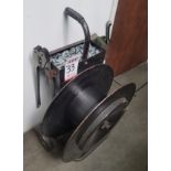 LOT - BANDING CART, W/ TOOLS AND NYLON BANDING