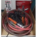LOT - SHORT AIR HOSES, 3-WAY CONNECTION MANIFOLD