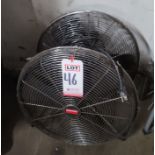 LOT - (2) DAYTON 20" FLOOR FANS