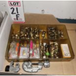 LOT - BRASS FITTING AND (2) RIDGID TUBING CUTTERS