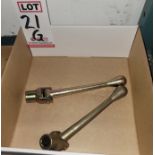 LOT - (2) KURT 6" VISE HANDLES, BRAND NEW/UNUSED