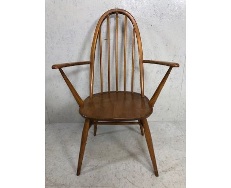 Ercol,  A single 1960s Ercol blond stick back dinning chair A.F