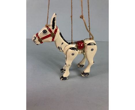 Mid 20th Century Moko Lesney 'Muffin The Mule' jointed metal puppet