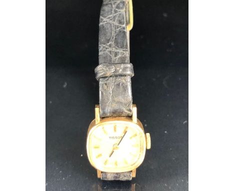 9ct Gold watch by Tissot 
