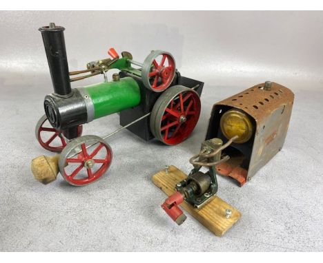 Mamod steam interest.  A Mamod Traction engine and a Mamod stationary plant engine both A.F