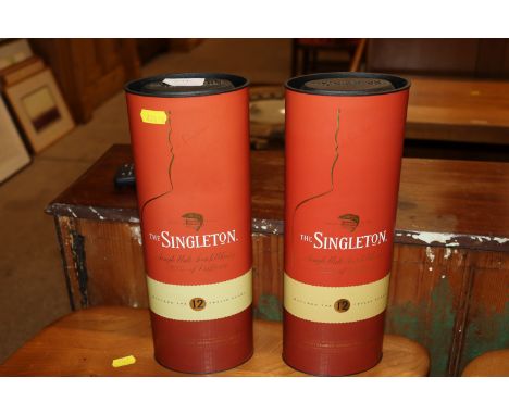 Two bottles of The Singleton single malt Scotch whisky of Dufftown, boxed 
