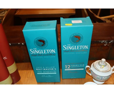 Two bottles of The Singleton single malt Scotch whisky, boxed 
