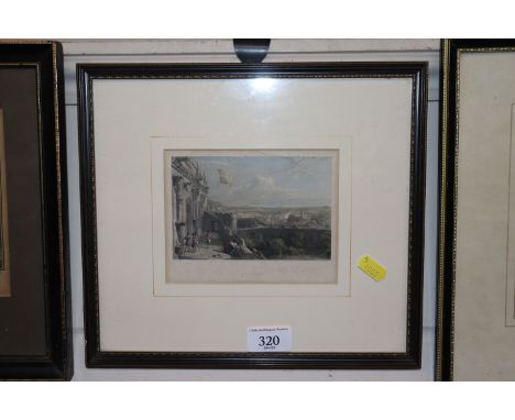A print of Stirling from The Old Palace, after E. Goodal