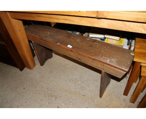 An antique pine bench