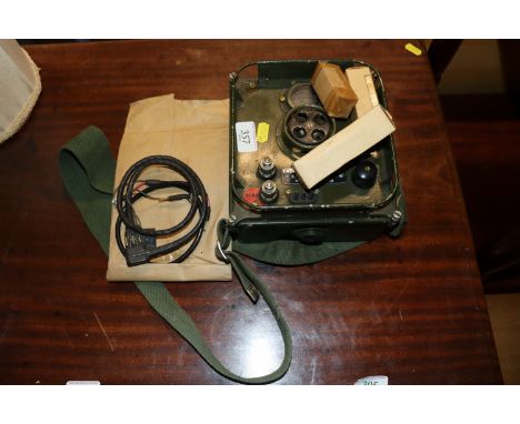 A British Army field radio set 