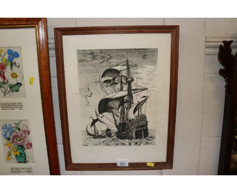 H. Cocke, 19th Century black and white print "Brvegel FH"