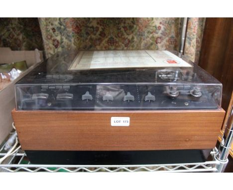 A vintage Bang &amp; Olufsen reel to reel model Beocord 2000, retaining original laminated technical details