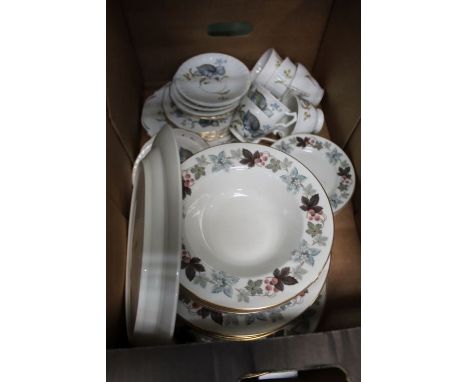 Royal Doulton Camelot part dinner service and a leaf decorated part tea service 
