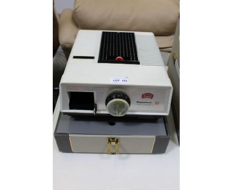 A Braun Paximat Delux N24 slide projector in original vinyl case