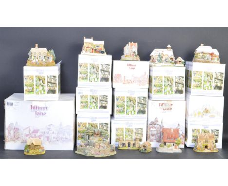 Lilliput Lane - A collection of thirteen Lilliput Lane cottage ornaments to include&nbsp;Leonora's Secret 2405, Little Donkey