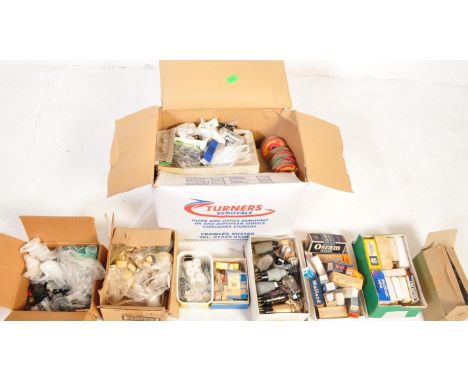 A large collection of retro vintage 20th century NOS (New old stock), unboxed and used radio valves and bulbs. To include mar