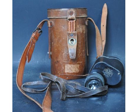 A vintage Carl Zeiss Jena monocular. 8 x 40 - 1079183. The monocular has a lot of wear commensurate with age. With an origina
