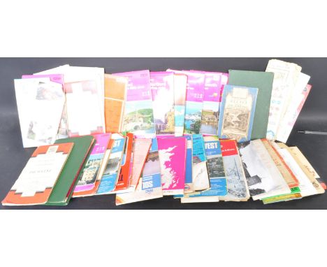 A collection of vintage 20th century O.S (Ordnance Survey) British maps. The lot to include maps or varied areas and scales, 