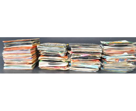 A collection of vintage 20th century vinyl 45 records to include from the 1960s, 1970s, 1980s &amp; 1990s. Artists include El