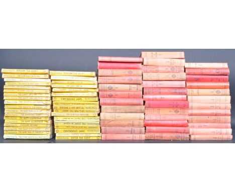 A large collection of Leslie Charteris "The Saint" series yellow paperback jacket and 1930s Hodder &amp; Stoughton hardcover 