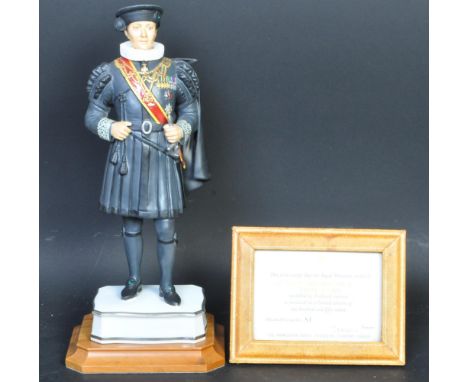 Royal Worcester figurine AF - Privy Chamberlain of the sword and cape to the pope. In the Spanish costume. Fine bone china, m