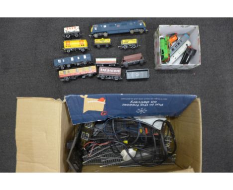 A collection of model rail, including a Lima locomotive, five Ertl and a Hornby Thomas The Tank Engine 