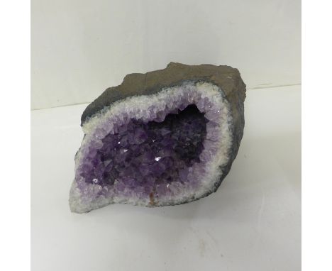 An amethyst geode 