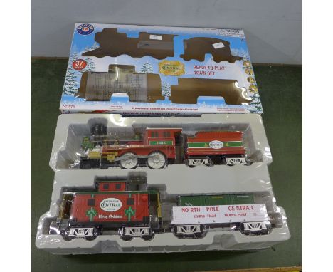 A Lionel G scale North Pole Central Lines Merry Christmas model railway set, boxed 