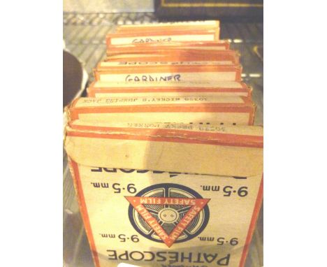Eight 9.5 mm Pathescope Mickey Mouse films 