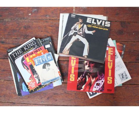 A small collection of assorted Elvis Presley items comprising 'Elvis The Other Sides' and 'Worldwide 50 Gold Award Hits, Vol.