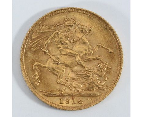 A George V 1915 gold sovereign 