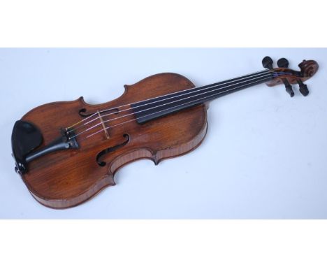 A late 18th century Violin by Thomas Perry of Dublin, no.2551, the one-piece maple back and spruce top with boxwood and ebony