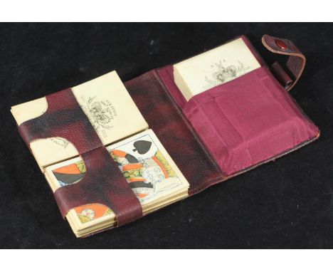A complete set of 52 19th century playing cards by I Hardy, the lead card stamped with a crest and 'Sixpence Add Duty', 'No. 