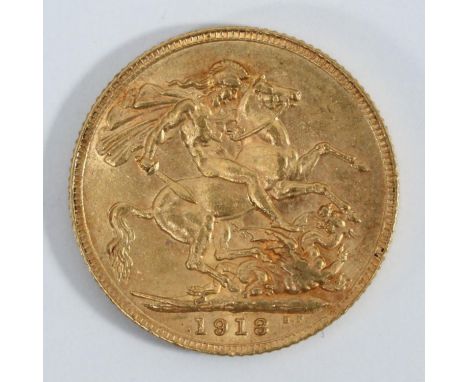A George V 1913 gold sovereign 