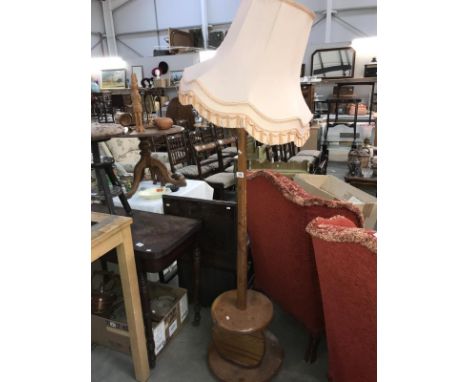 A vintage standard lamp
