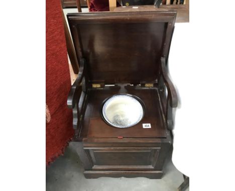 A Victorian metamorphic commode with pot