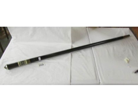 An Indian ebony sword stick.