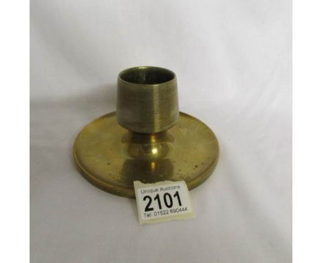 A brass trench art match striker with the engraving for the 4th Battalion Prince Albert's 13th Somerset Light Infantry.