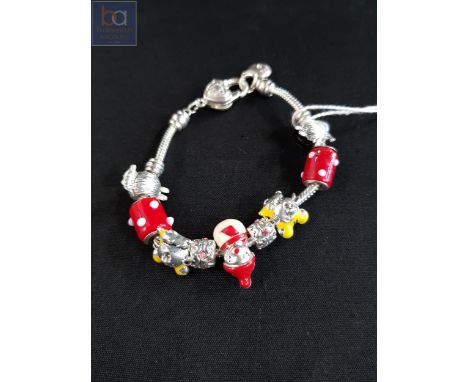 ENAMEL SANTA BRACELET 
