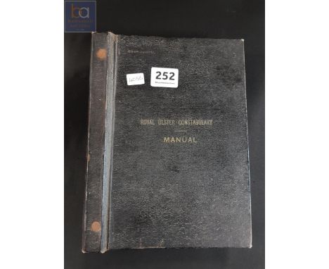 ANTIQUE ROYAL ULSTER CONSTABULARY MANUAL 