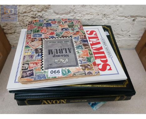 QUANTITY OF STAMP ALBUMS AND BOOK ON STAMPS 