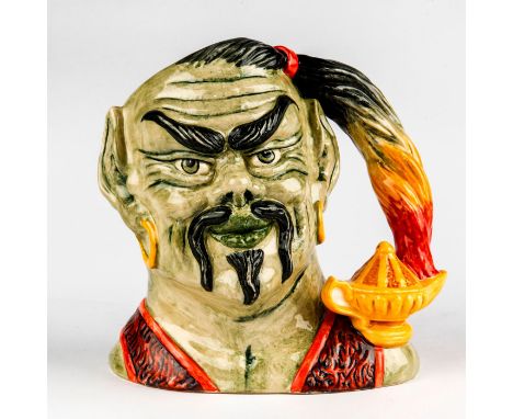 Character jug is a part of the Mystical Characters series.Jug D6892 with green, black, red and yellow coloration. Genie's hai