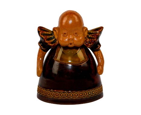 Glazed earthenware, part of a set titled "Virago &amp; Baby."Designed as an inkwell by Royal Doulton artist Leslie Harradine 