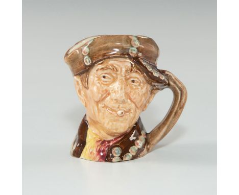 Rare mini jug with brown coat and white buttons, backstamp A.Designed by acclaimed DoultonÂ&nbsp;artist Harry Fenton, the Pea