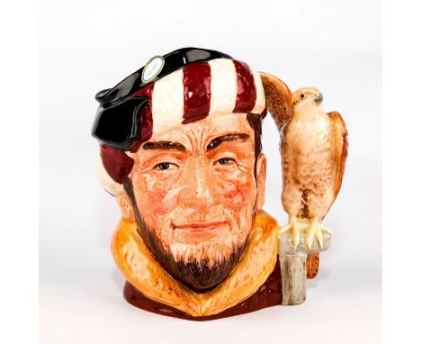 Special edition hand made jug from the Peter Jones Collection.Character wearing a black with maroon and white striped hat, re