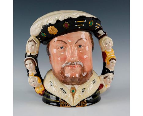 Jug commemorates the 500th anniversary of his birth.Double handles depicts the six wives. Artist: William K. HarperIssued: 19