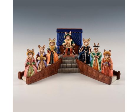 Stamped ROYAL DOULTON BUNNYKINS, manufacturer marks. 60th anniversary poster included. Â&nbsp;Henry VIII DB305, Catherine of 